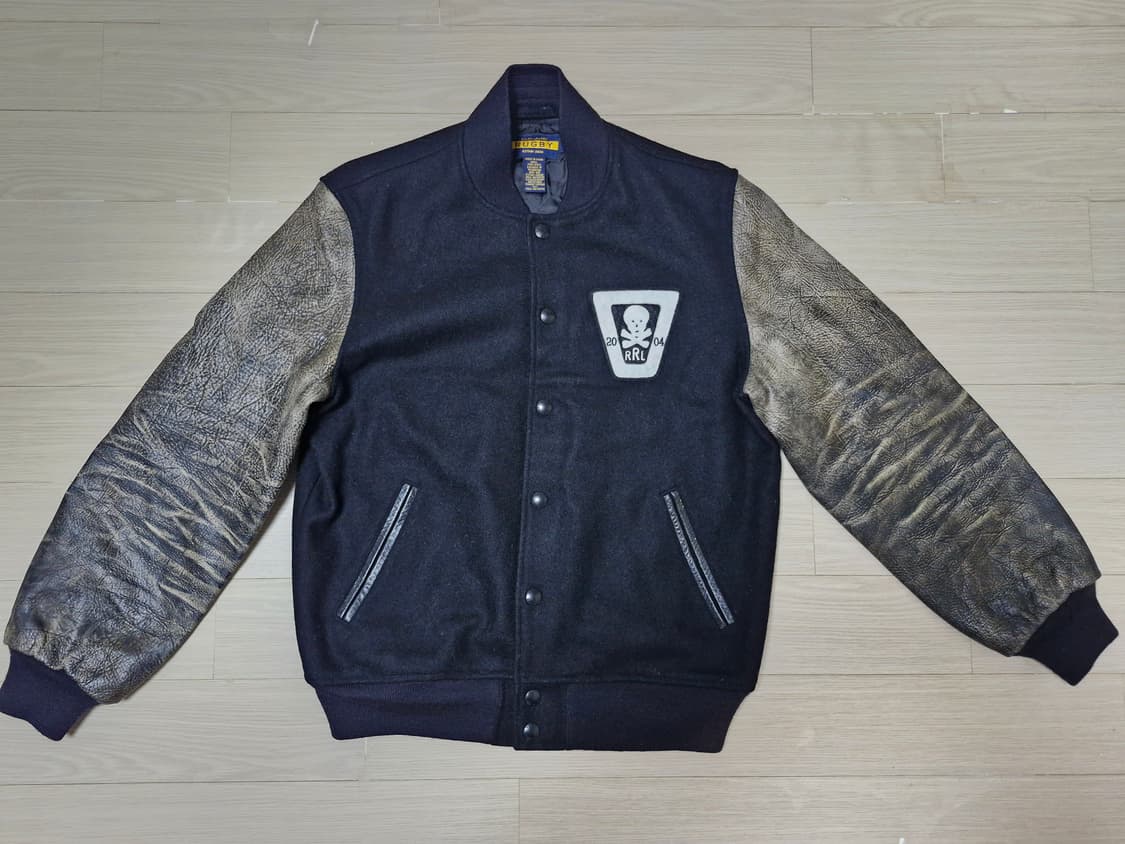 [100~105] 폴로 럭비 랄프로렌 레더 바시티 자켓 상품이미지1