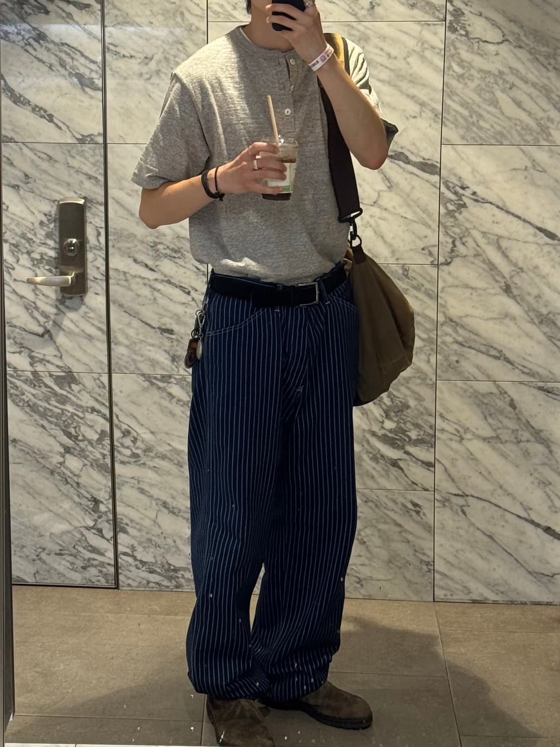 풀카운트 (FULLCOUNT) 인디고 와바시 스트라이프 팬츠 상품이미지2