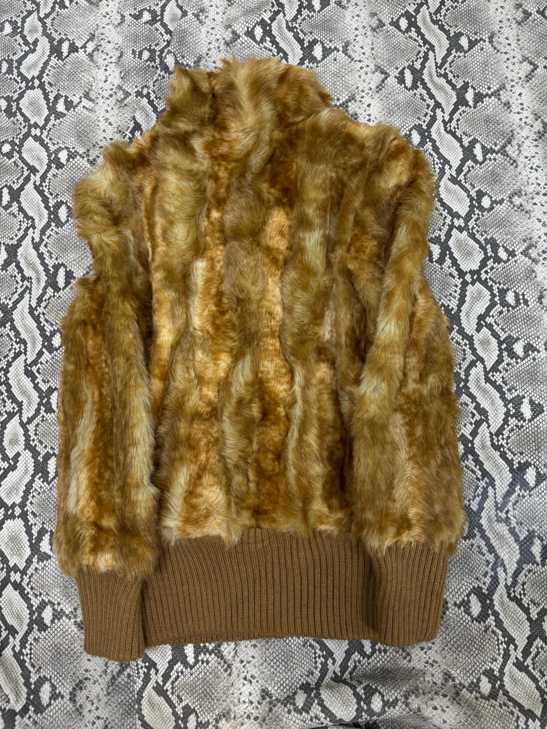 Y2K Brown Fake Fur Zip Up 상품이미지9