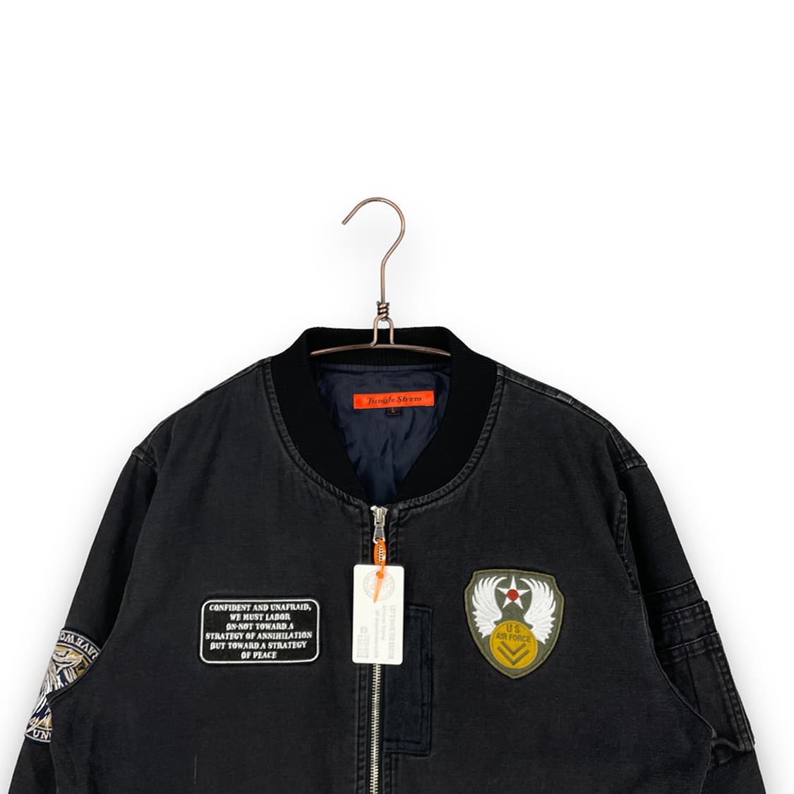 정글스톰 패치로고 데님 봄버 자켓 상품이미지3