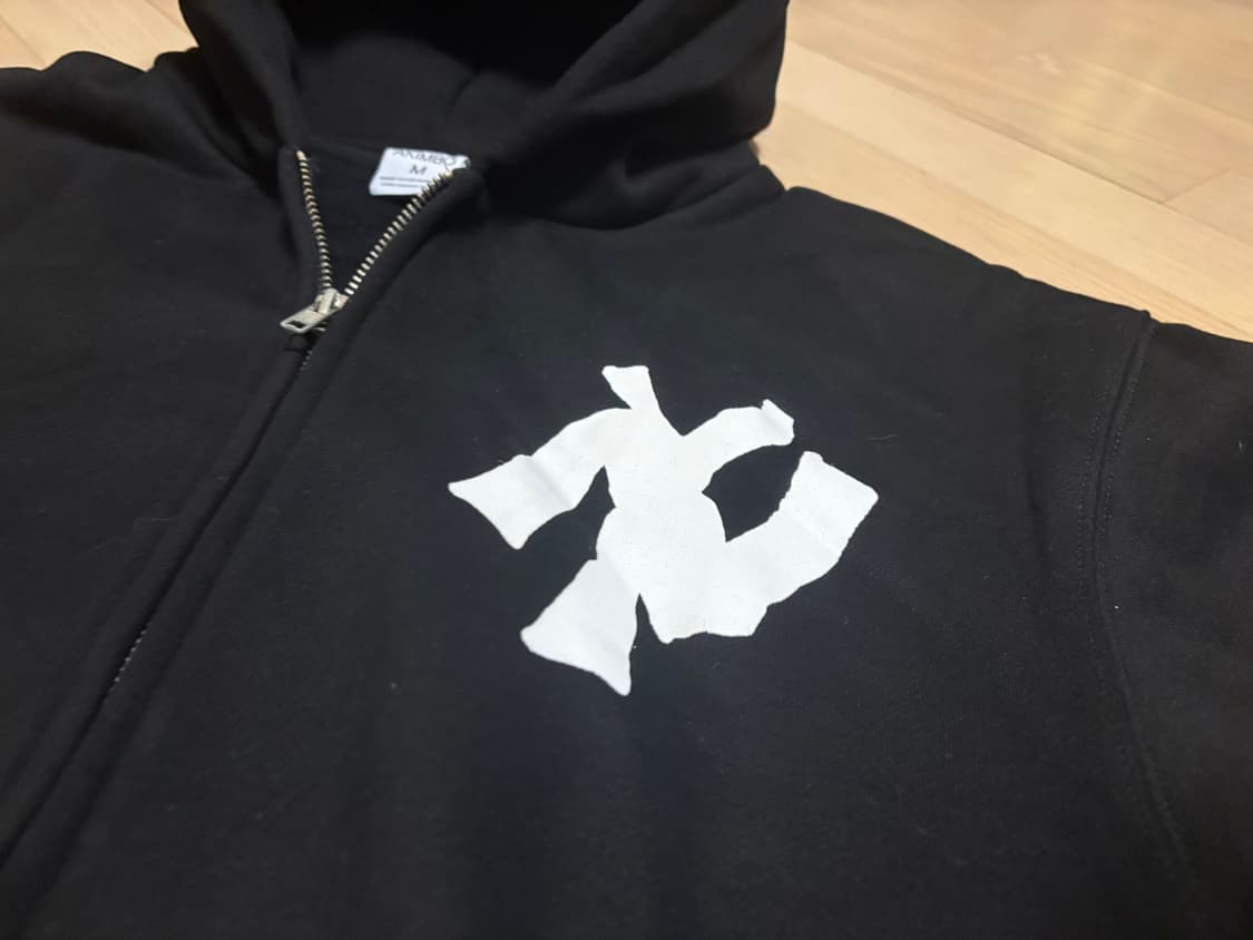 AKIMBO 후드집업 블랙 M 사이즈 상품이미지4