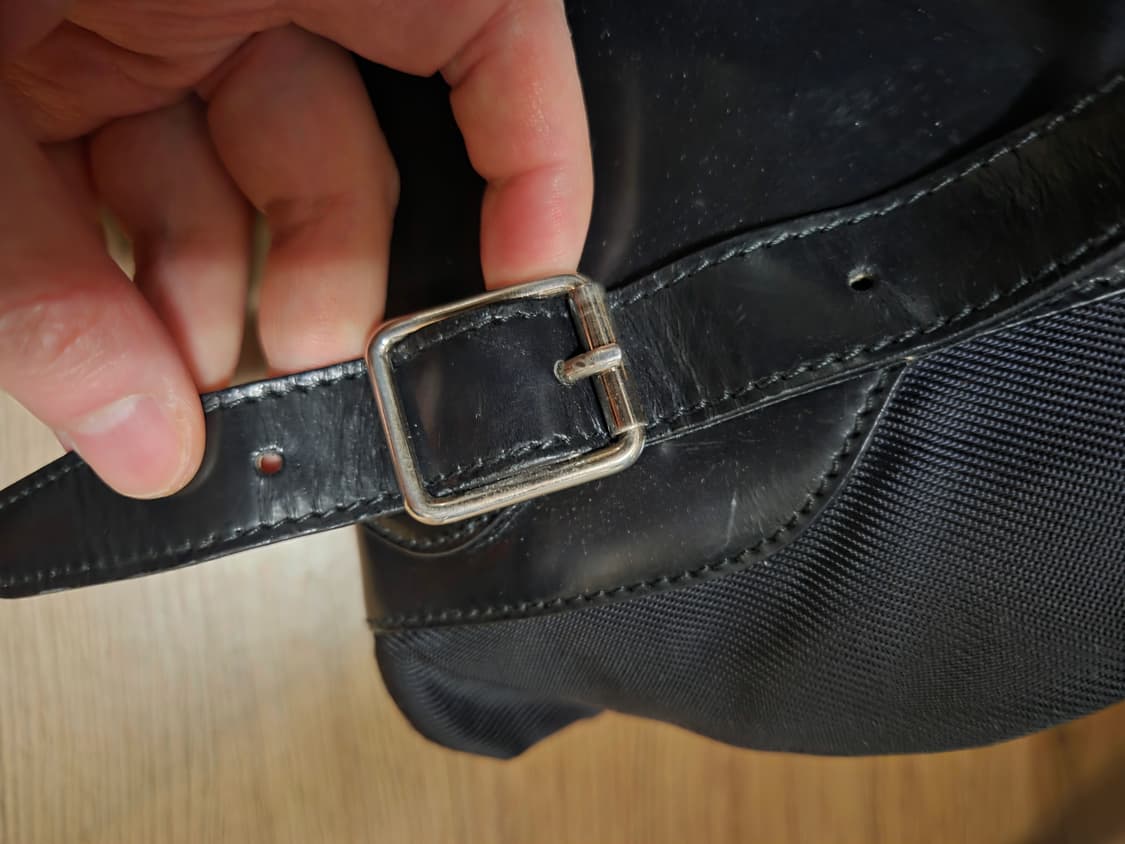 올드 구찌 나일론 레더 뱀부 백팩 상품이미지9