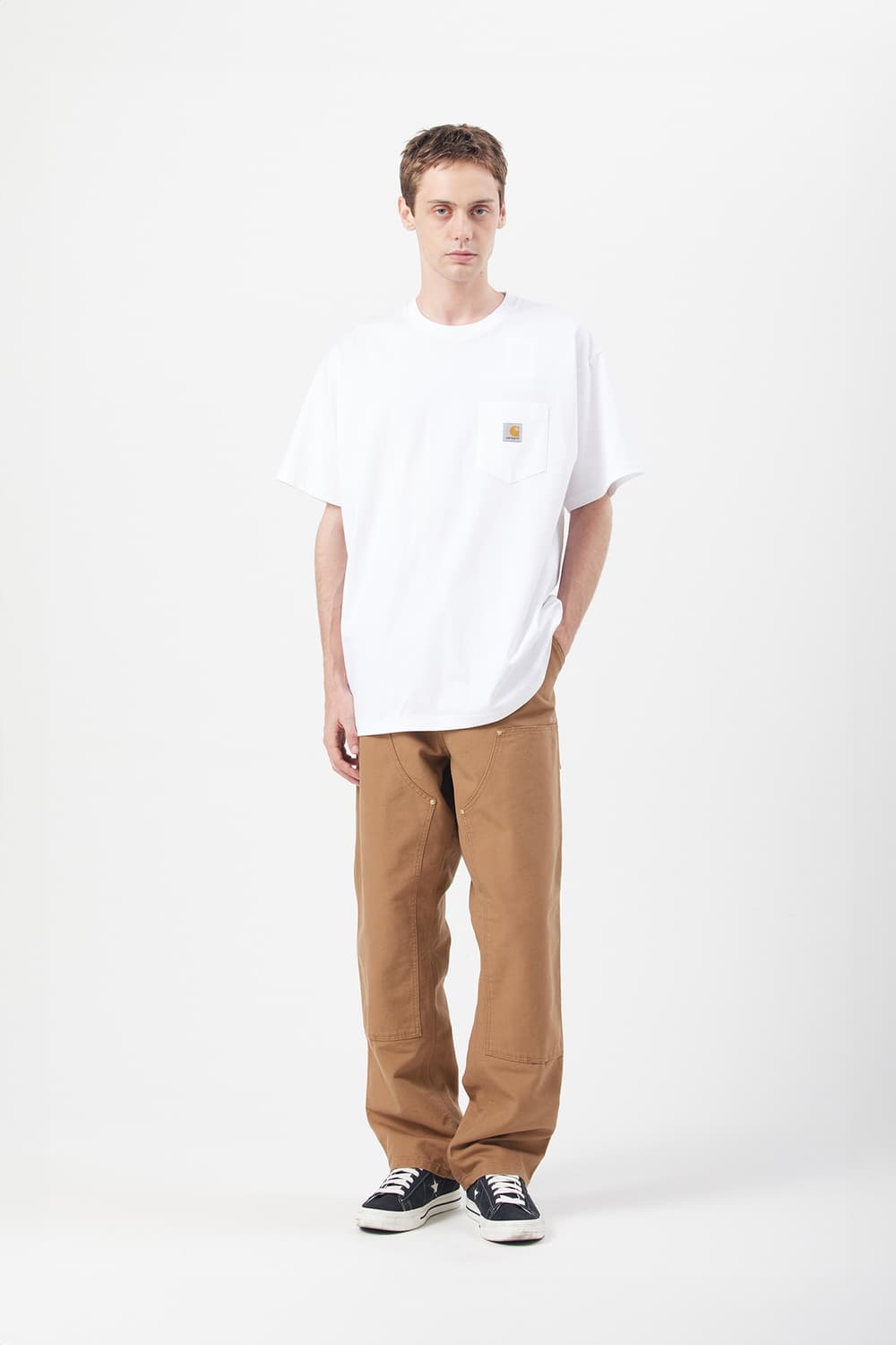 (새상품)칼하트 윕 더블니 팬츠 디어본 해밀턴 브라운 린스드 32-32 상품이미지2