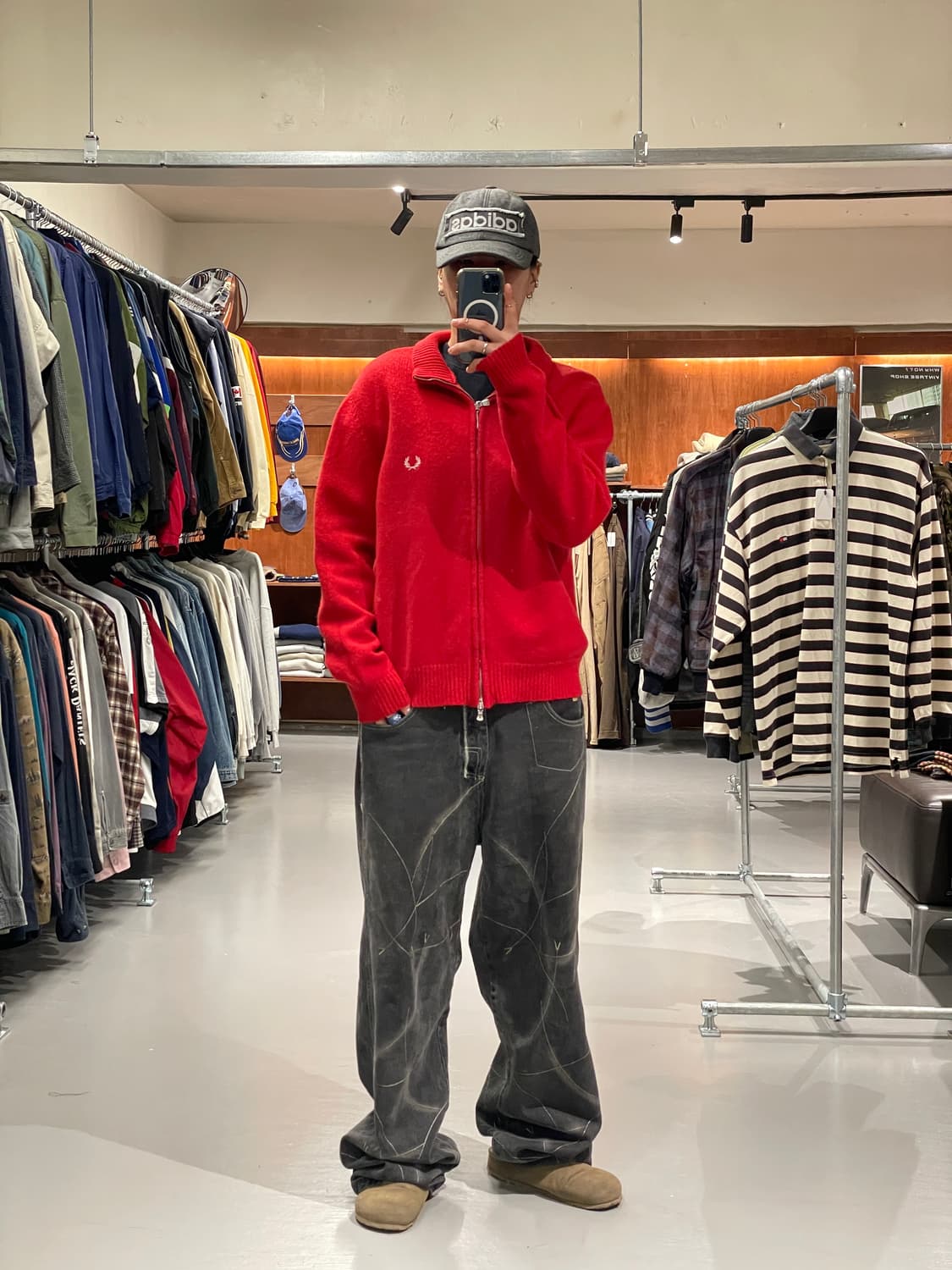 프레드페리 투웨이 니트 집업   상품이미지2