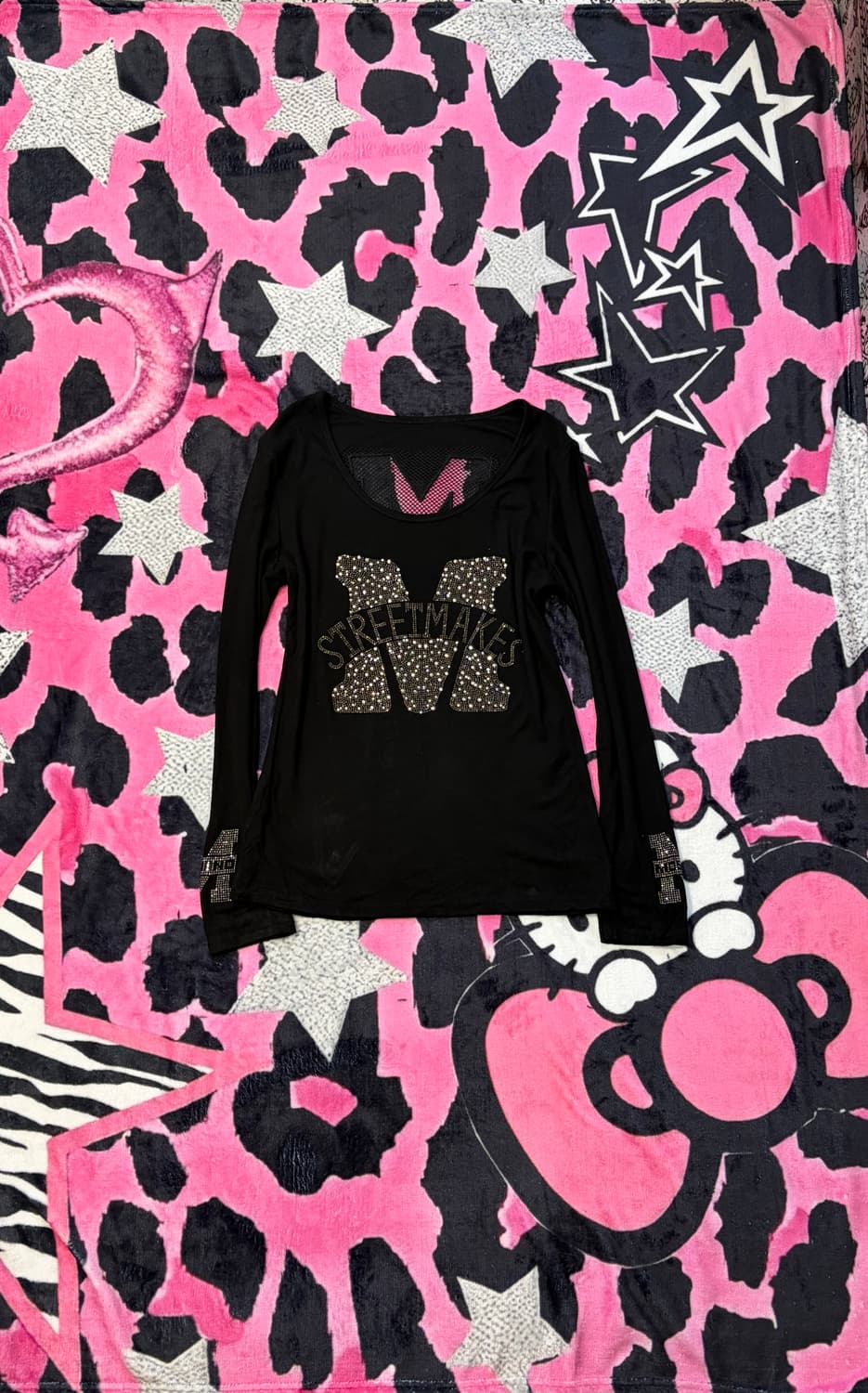 Y2K Onegyaru cubic back slit long sleeve 상품이미지1