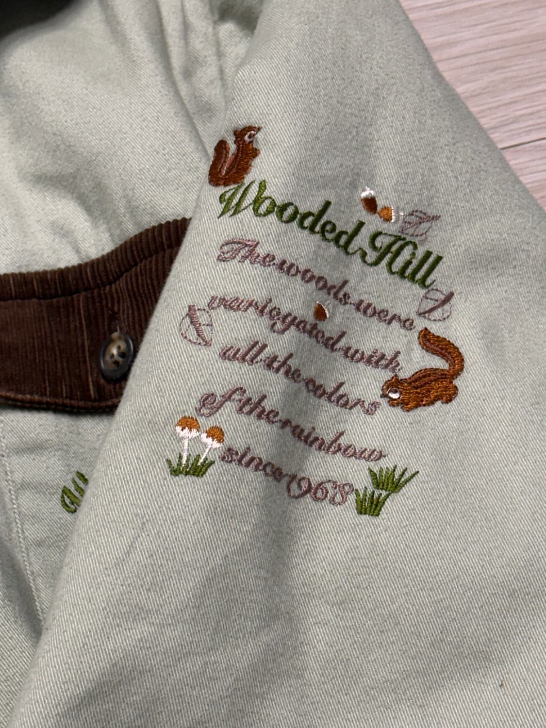 [빈티지]귀여운 모리걸 민트초코 일본 간절기 메론소다 말차맛 아우터 야상 상품이미지3