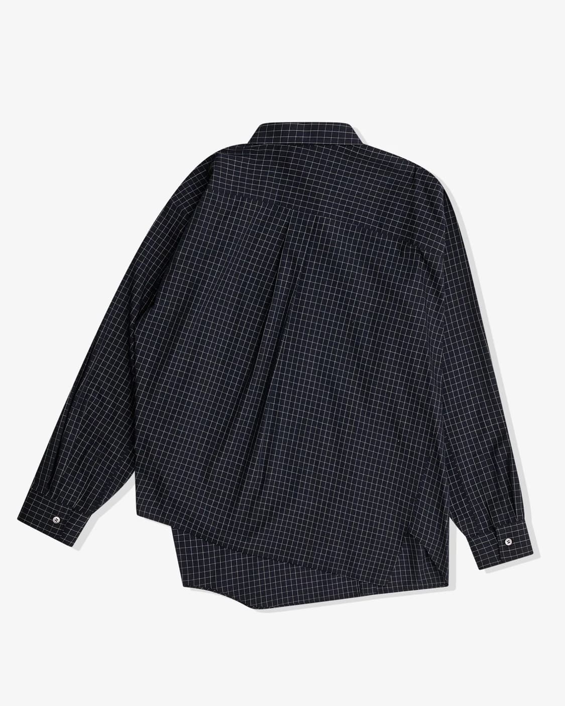 꼼데가르송 블랙 24FW Windowpane Shirt M 상품이미지2