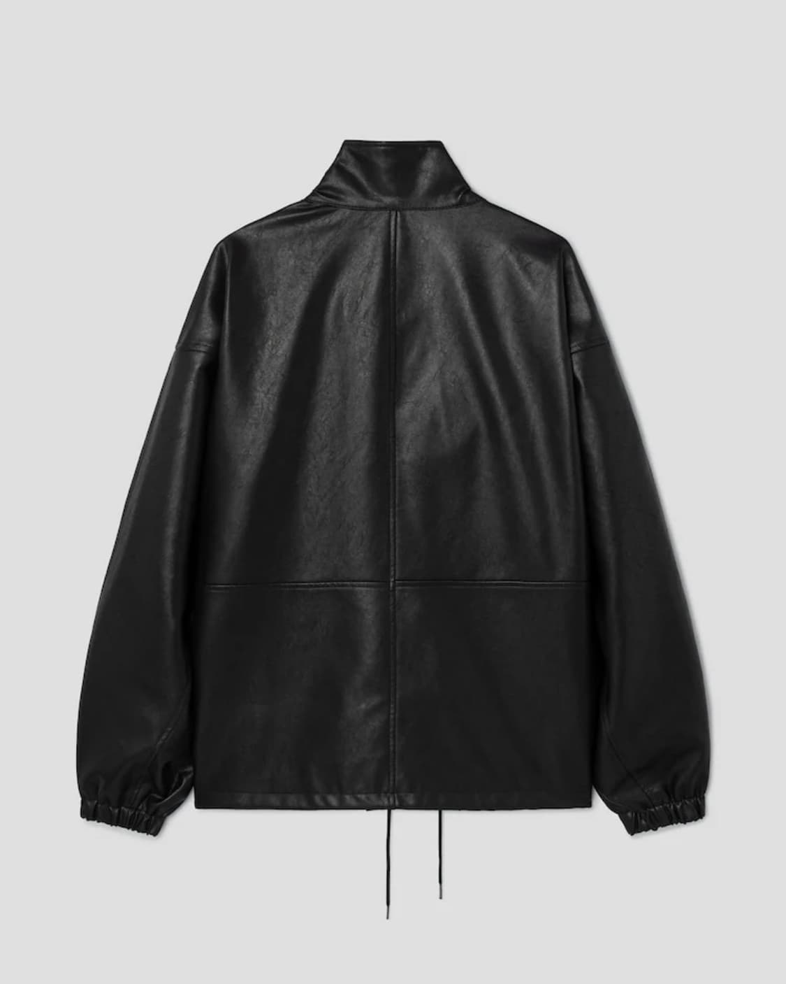 에잇세컨즈 블랙 레더 자켓 상품이미지2