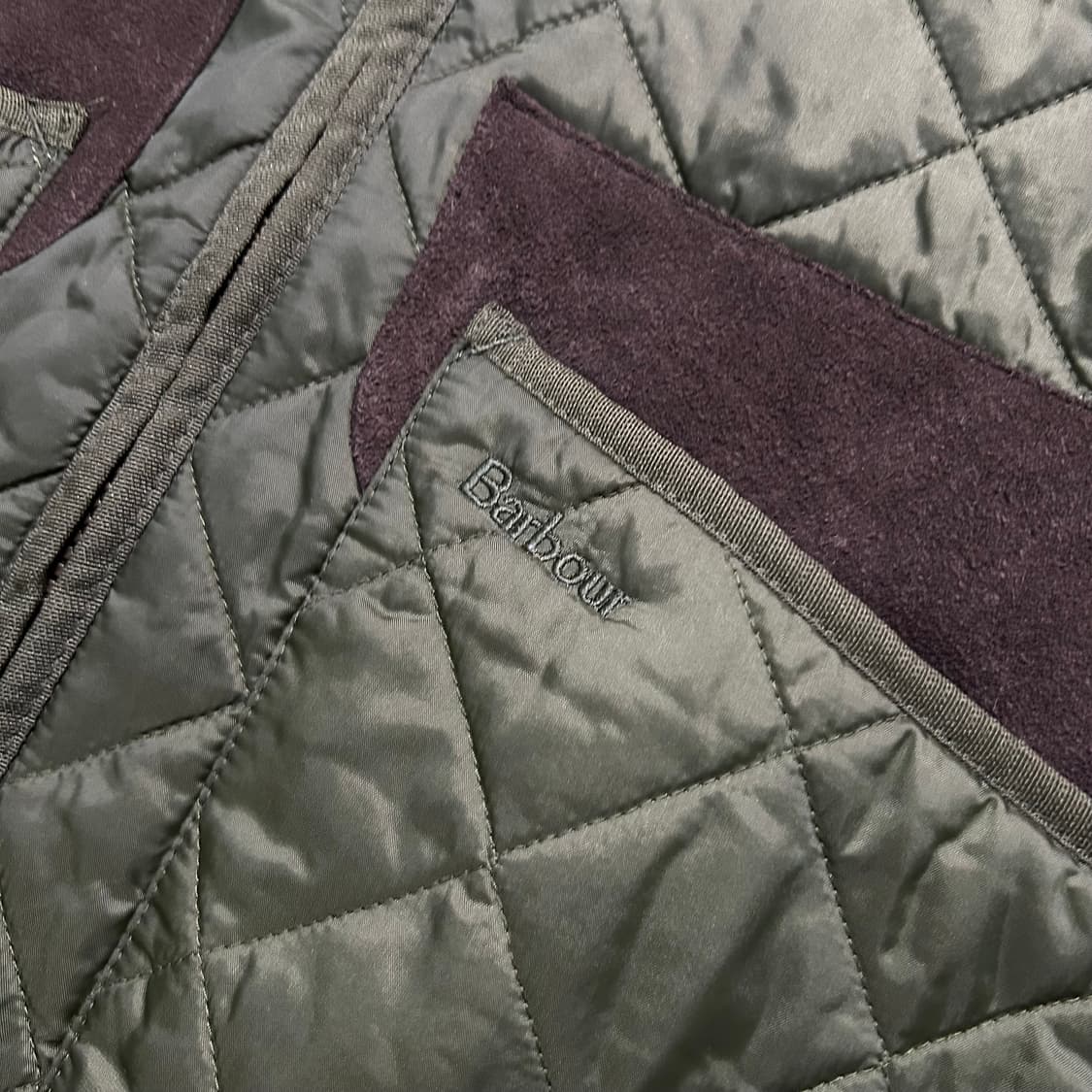 바버(Barbour) 스웨이드 패치 퀄팅 자켓 상품이미지5