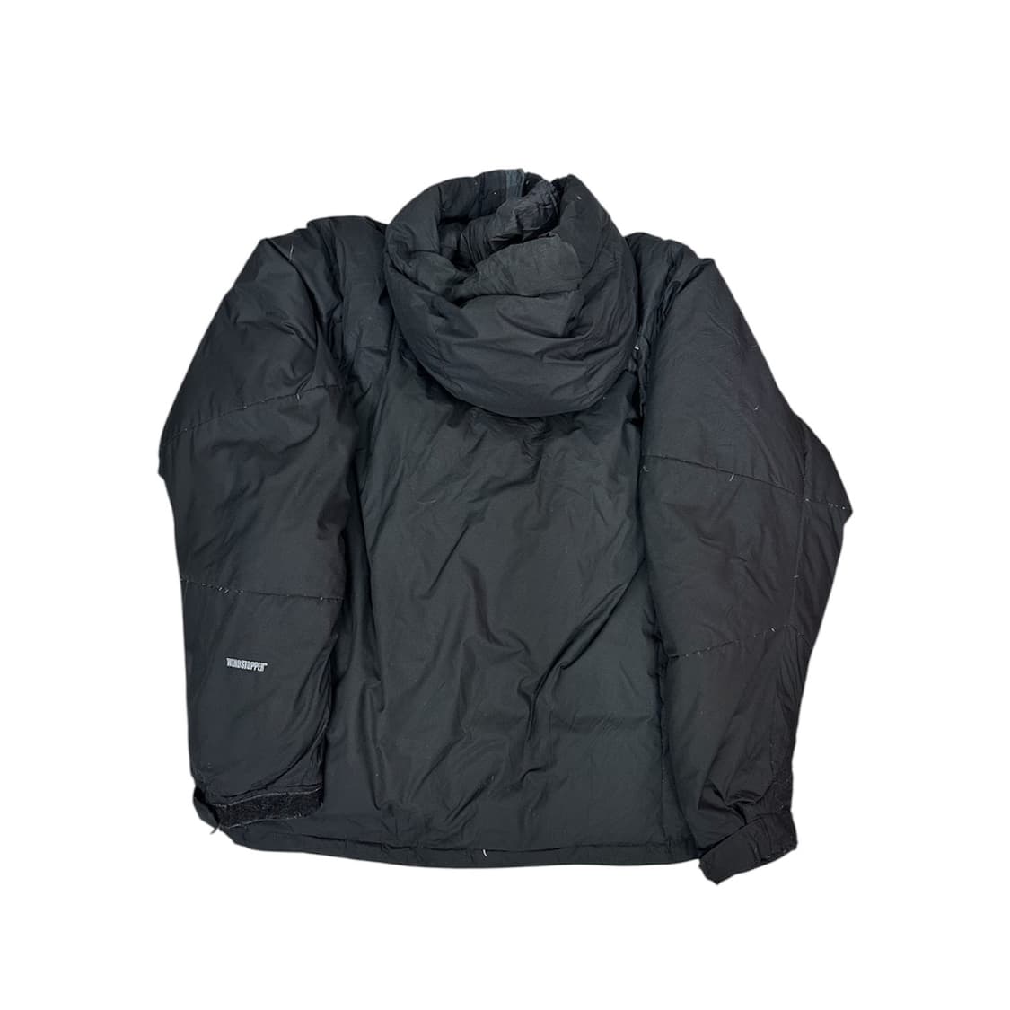 노스페이스 블랙 로고 윈드스토퍼 후드 패딩 L 상품이미지6