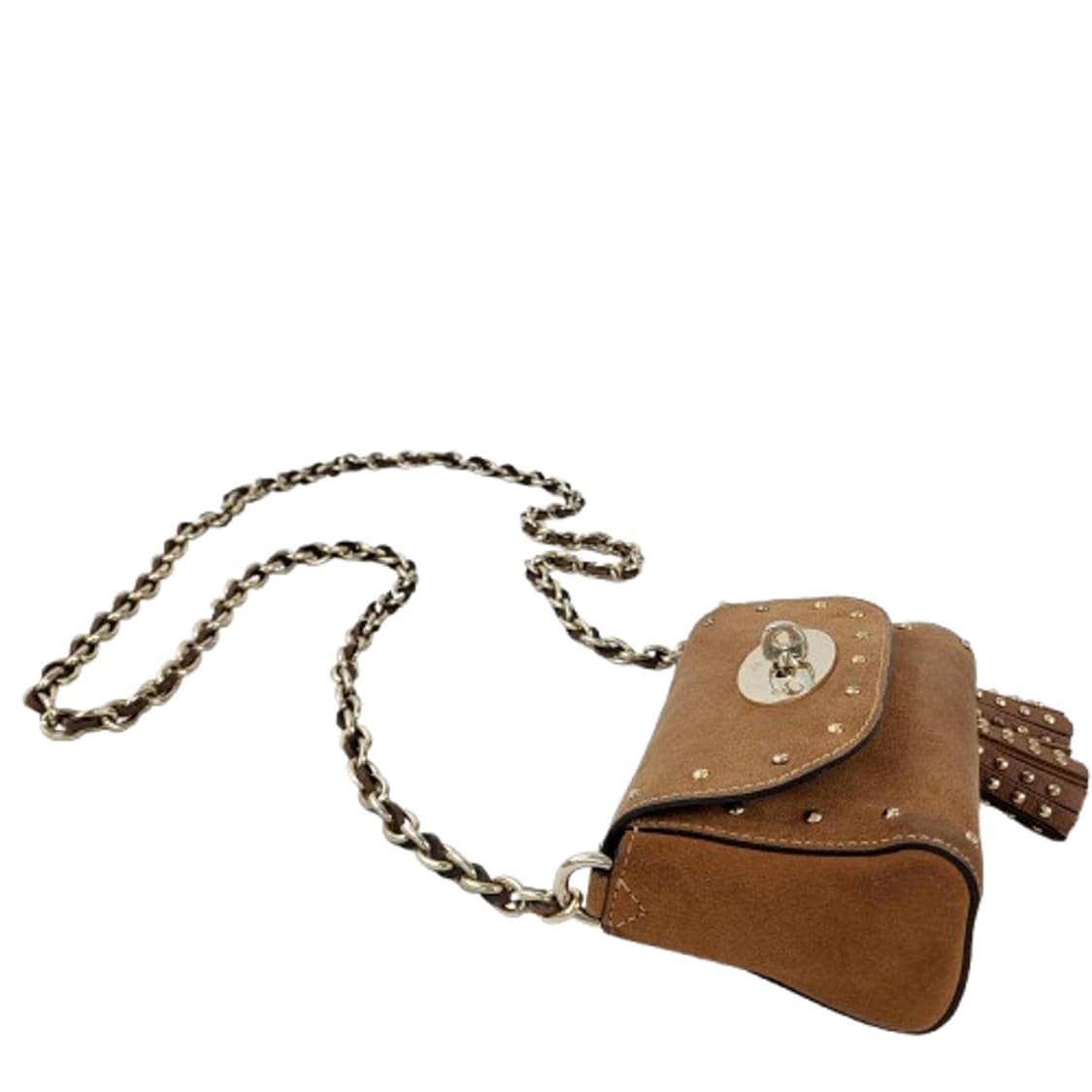 정품 멀버리 헤비 스웨이드 미니 체인 크로스백 상품이미지5