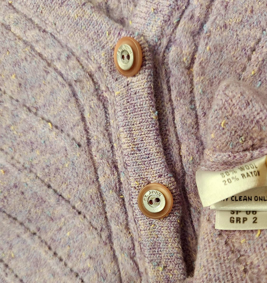 ST.JOHN 스포츠 울블랜드 니트 가디건 상품이미지8