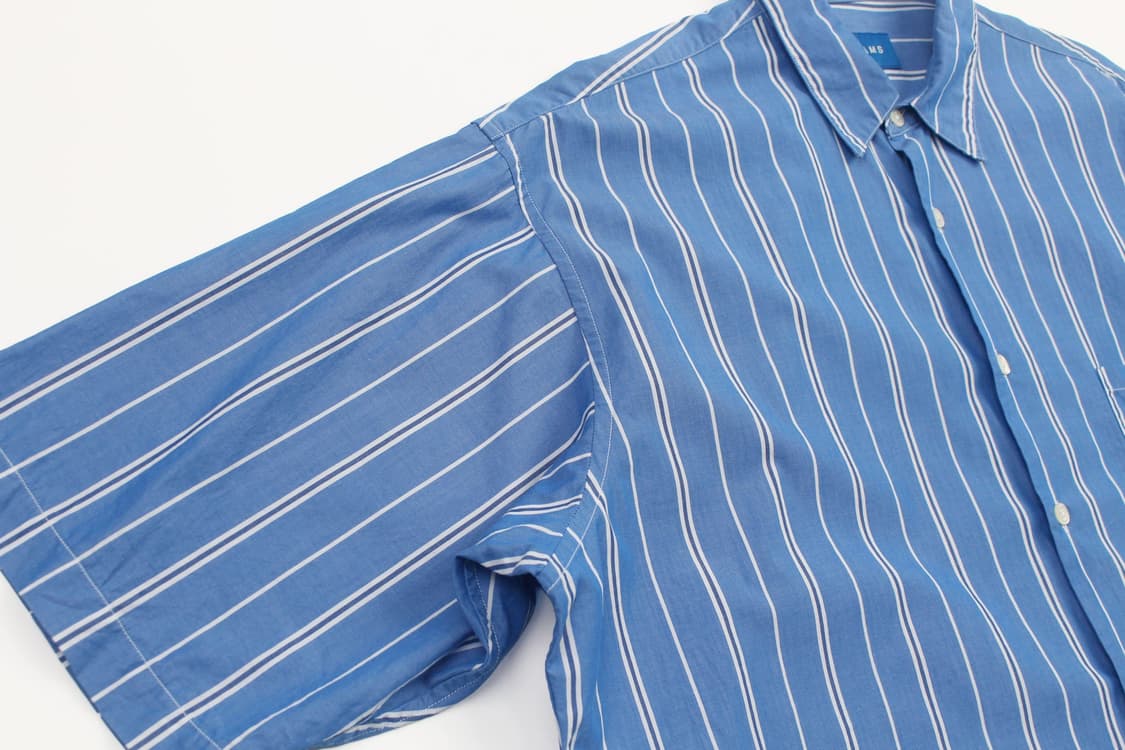 BEAMS Oversized Stripe Half Shirt  상품이미지5