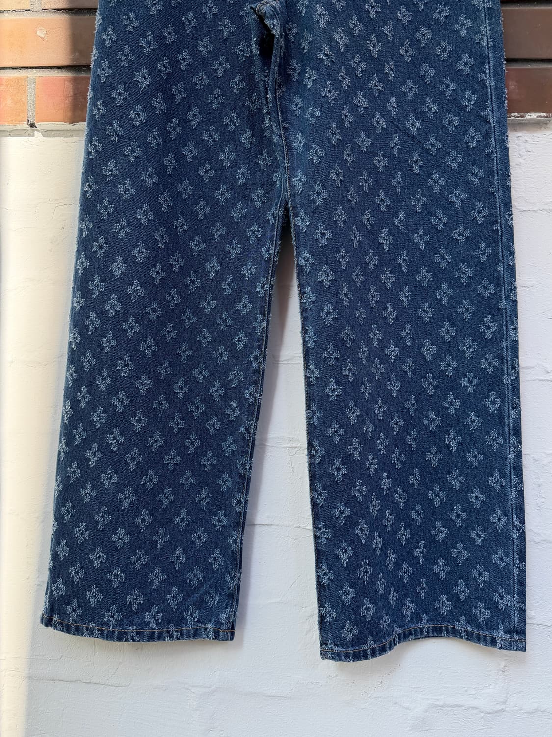 Ray Beams 레이 빔즈 자카드 데님 팬츠 인디고 0 상품이미지3