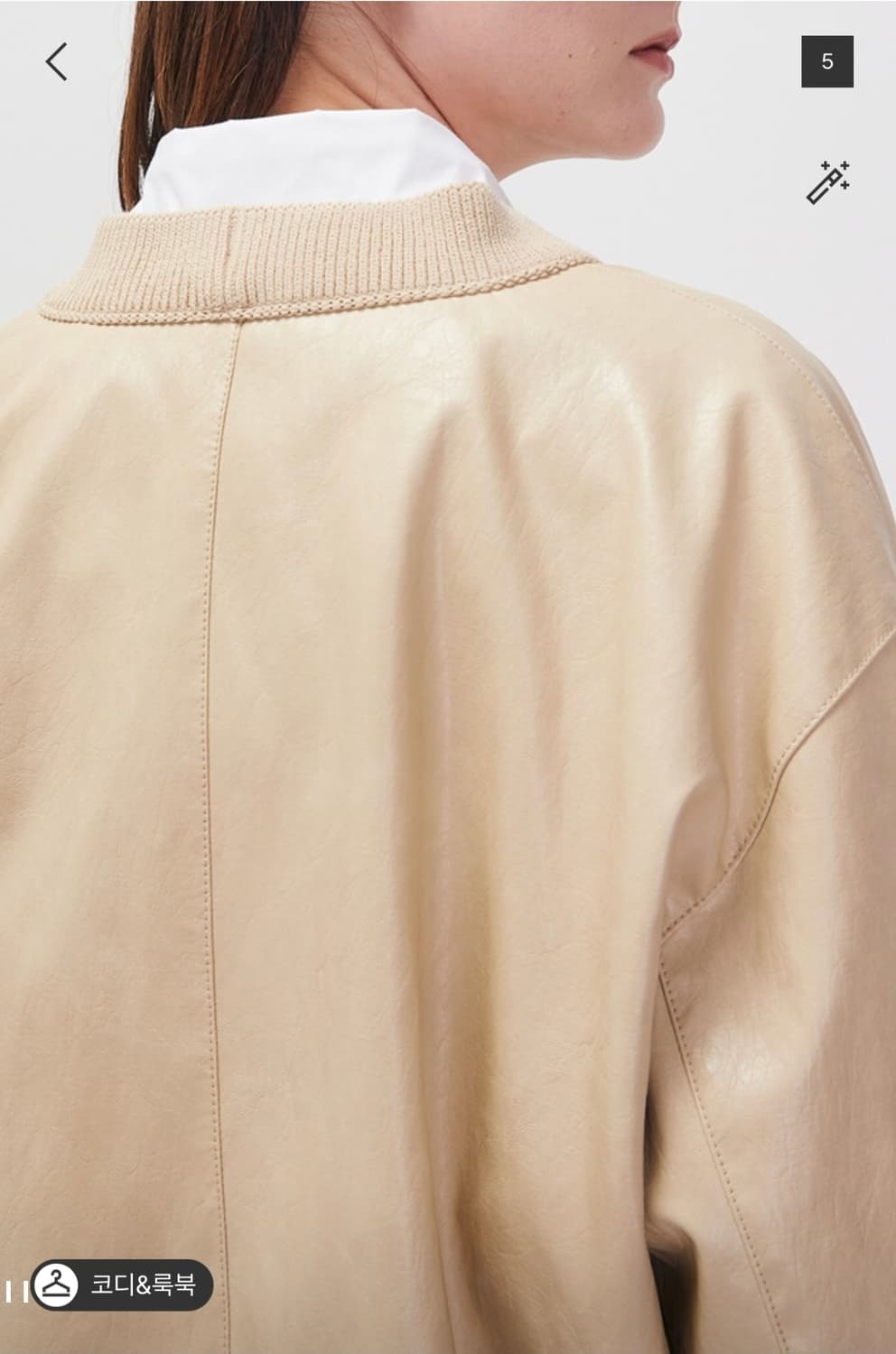 (한섬) SYSTEM 시스템 페이크레더 자켓 66 상품이미지4