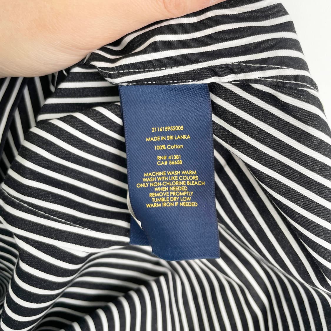 F1 폴로 랄프로렌 키즈 커스텀핏 스트라이프 셔츠 160사이즈 상품이미지6