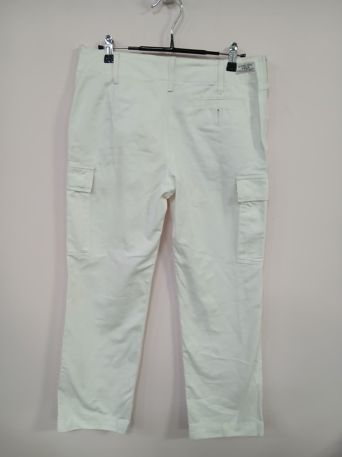 폴로 랄프로렌 화이트 카고 바지 면바지 상품이미지3