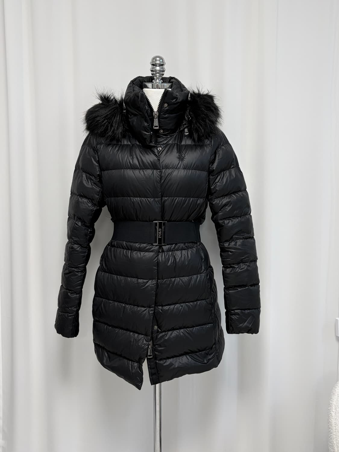 폴로 랄프로렌 덕다운 퍼 벨티드 패딩 블랙 상품이미지10