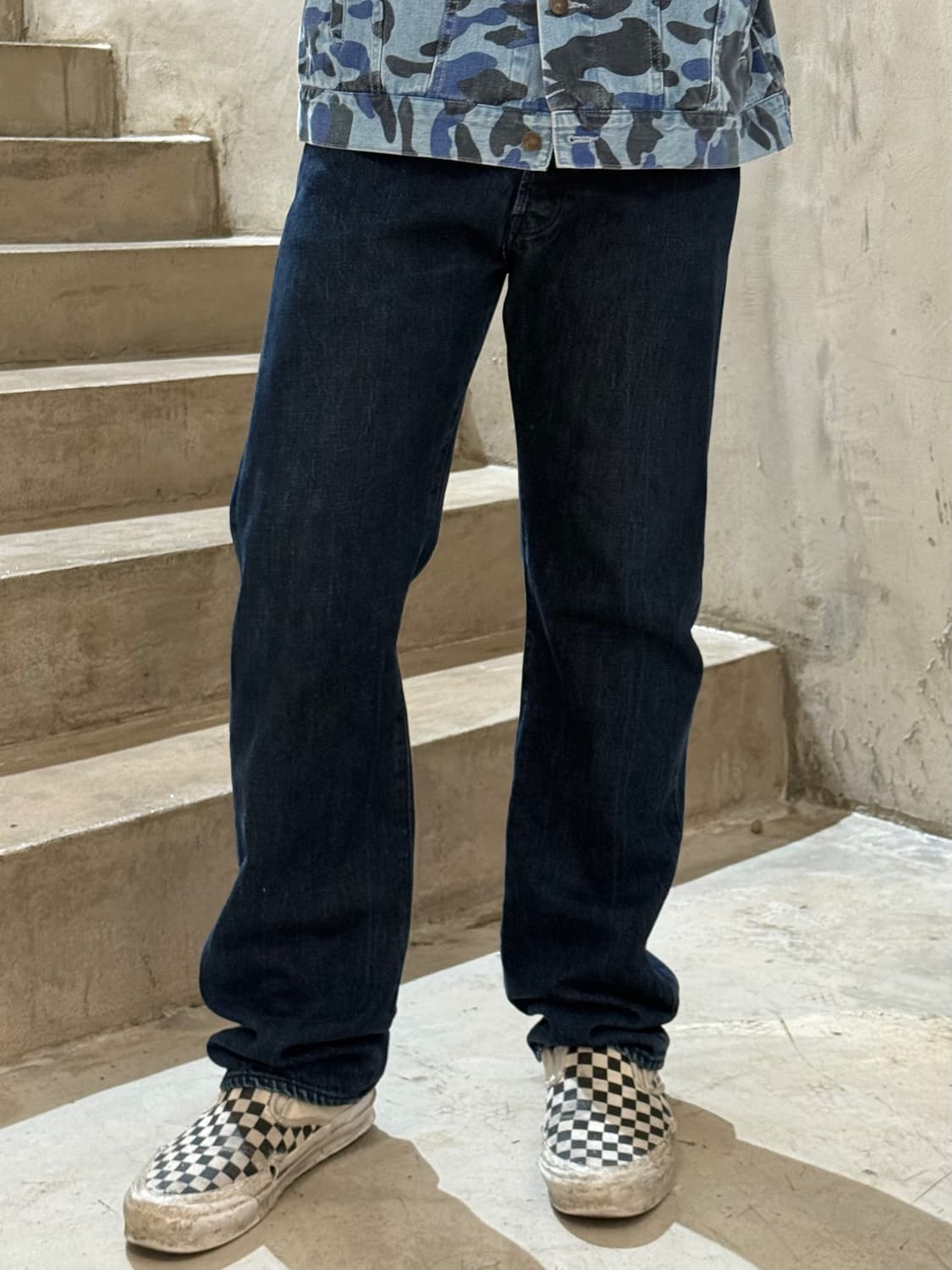 베이프 파이레이트 스토어 에이프 헤드 데님 팬츠 상품이미지2
