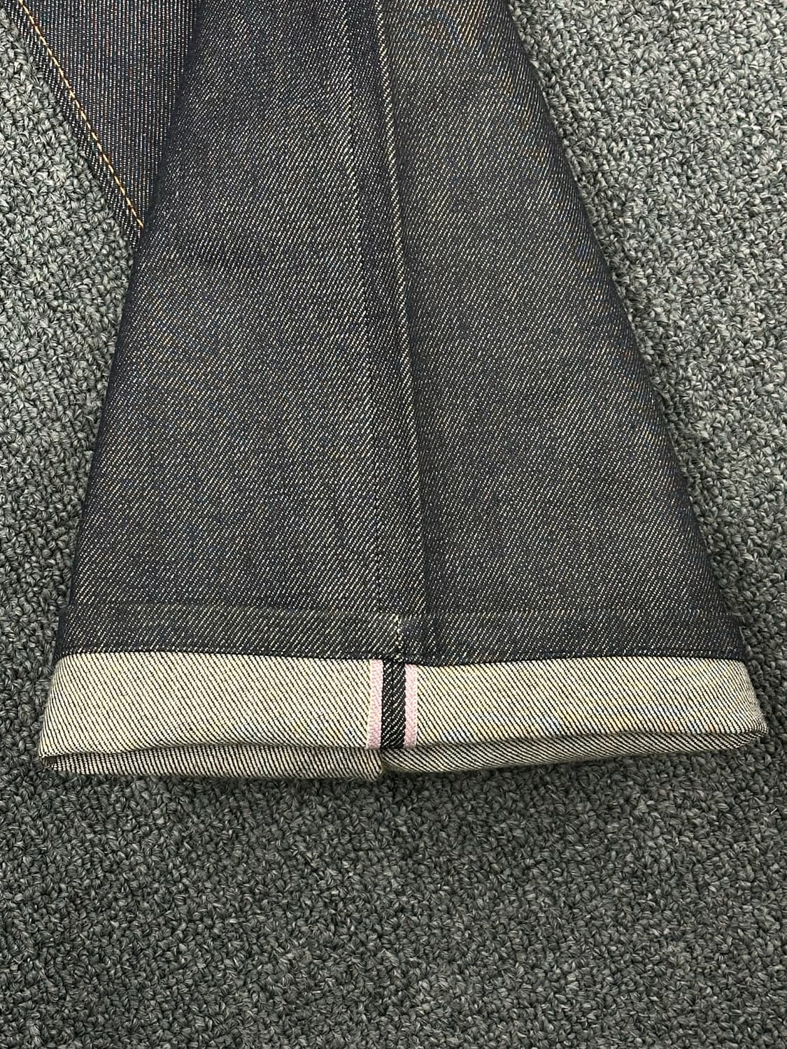 28)에비수 빈티지 포켓 핑크자수 신치백 여성 셍비지 데님팬츠  상품이미지6