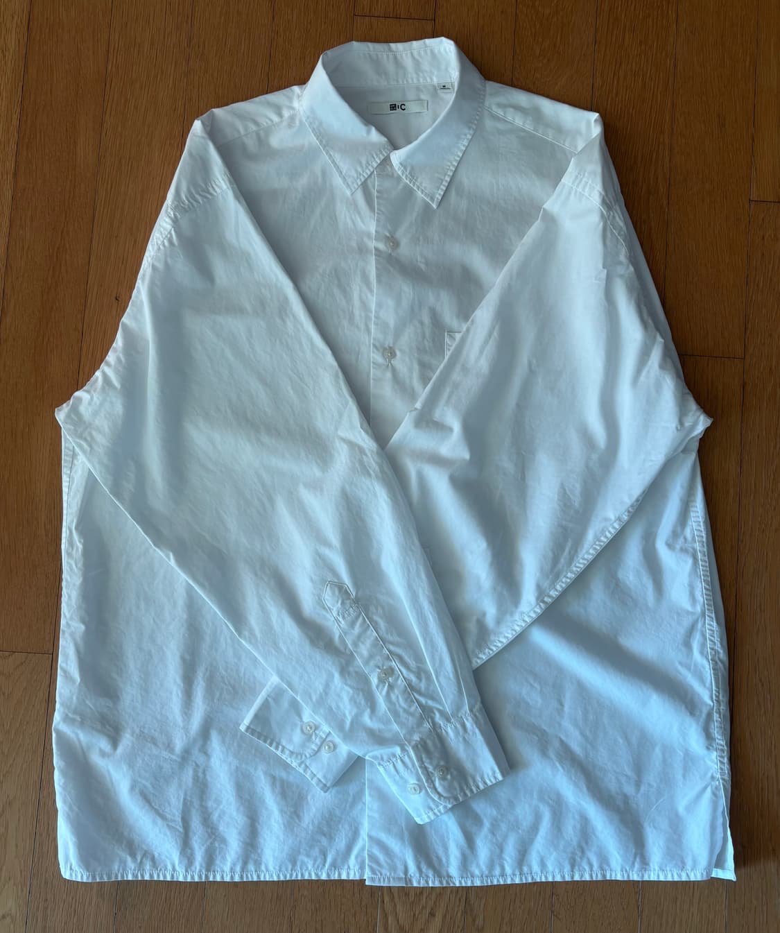 유니클로c 브로드클로스오버사이즈셔츠 00white m사 상품이미지1