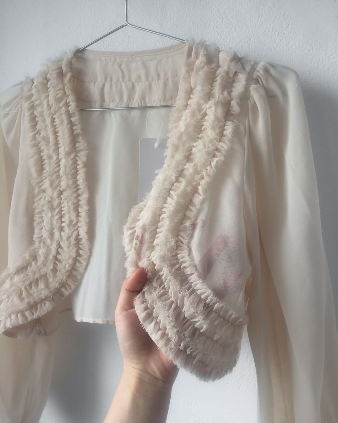 Frill point open bolero 상품이미지5