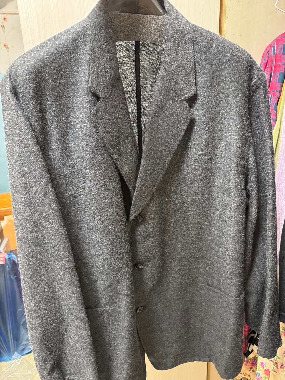 코모리 25fw 캐시미어실크 셋업 차콜.  비이커 구입상품. 상품이미지1