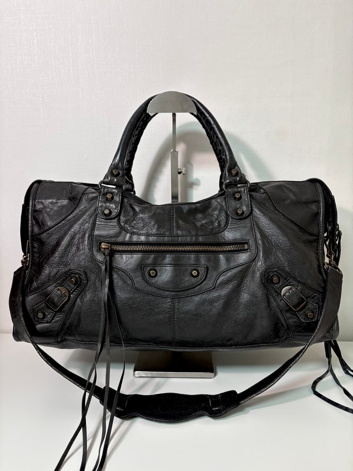 발렌시아가 파트타임 모터백 블랙 상품이미지1