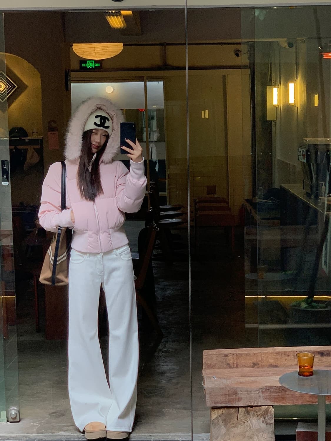 기모 스판 부츠컷 바지 상품이미지2