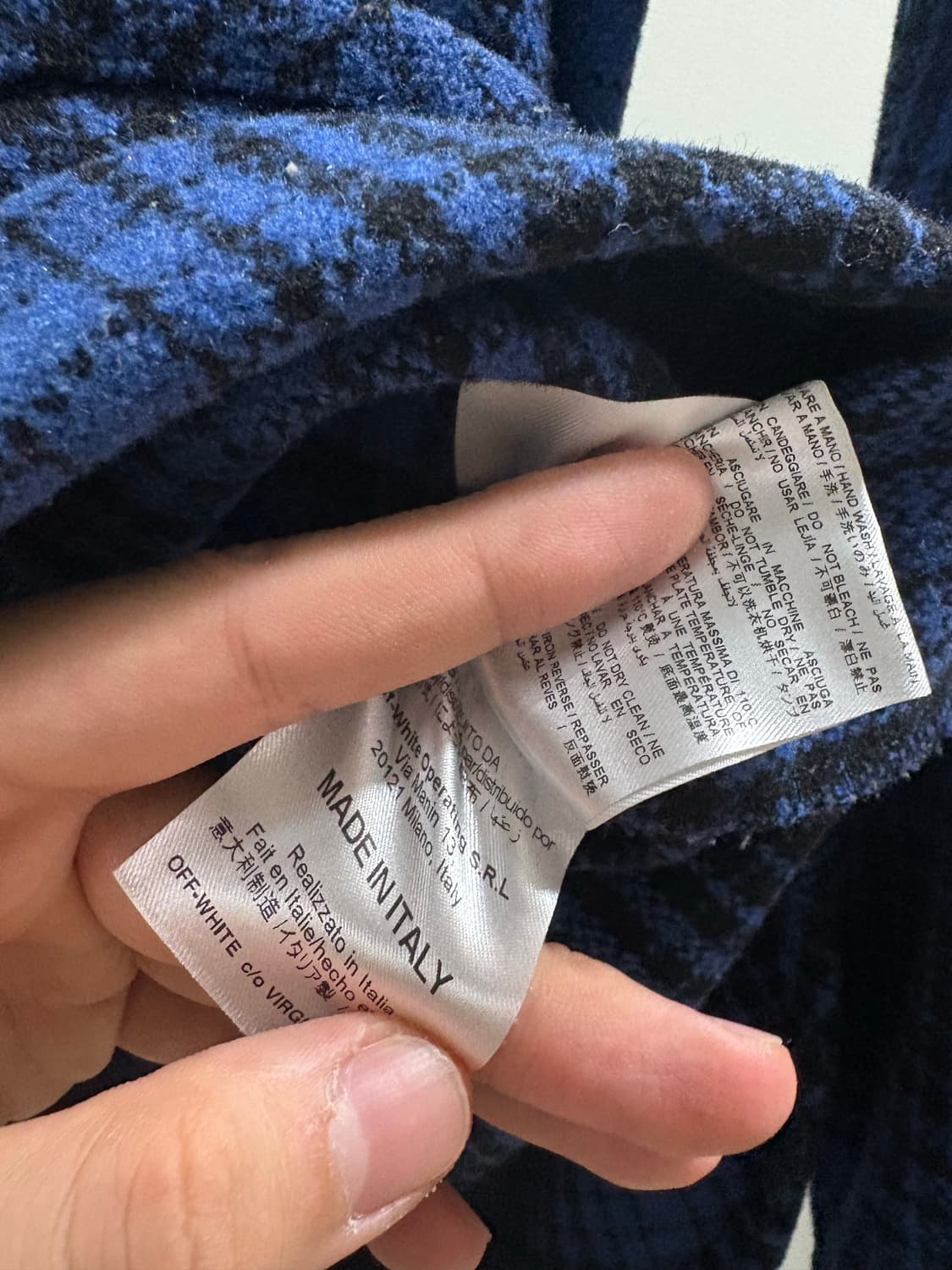 오프화이트 플란넬 스트라이프 셔츠 상품이미지6