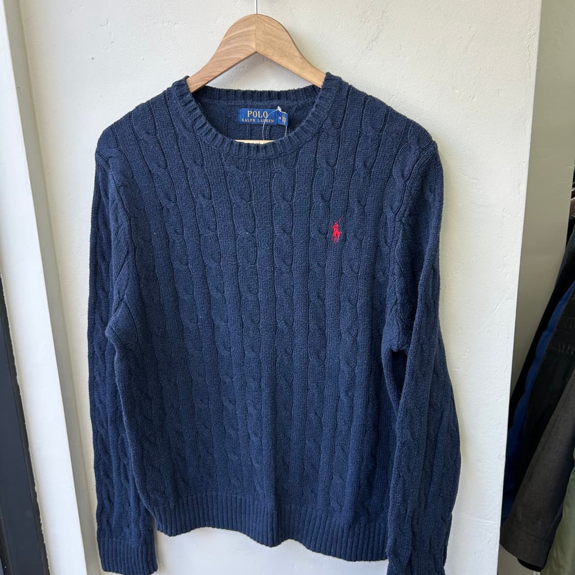 16079 - 폴로 랄프로렌 네이비 케이블 니트 상품이미지2