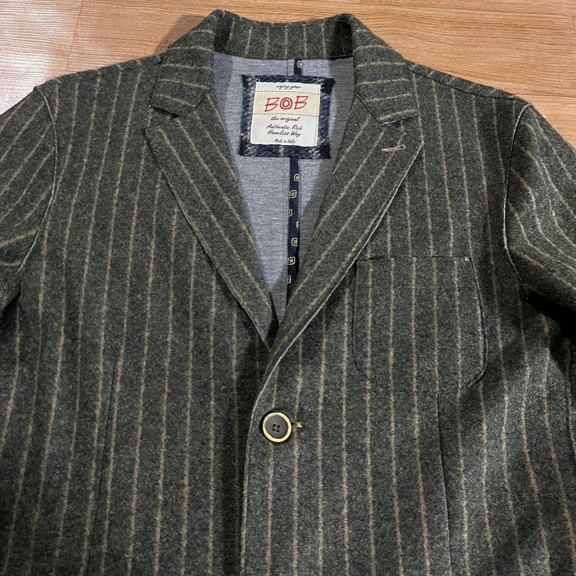 [100] 비오비 스트라이프 울자켓 상품이미지2