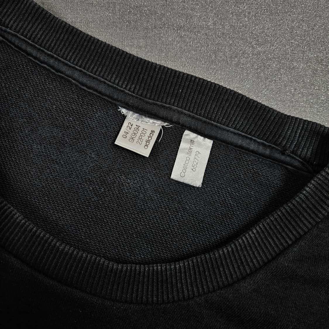 100-105 아디다스 블랙 맨투맨 상품이미지5