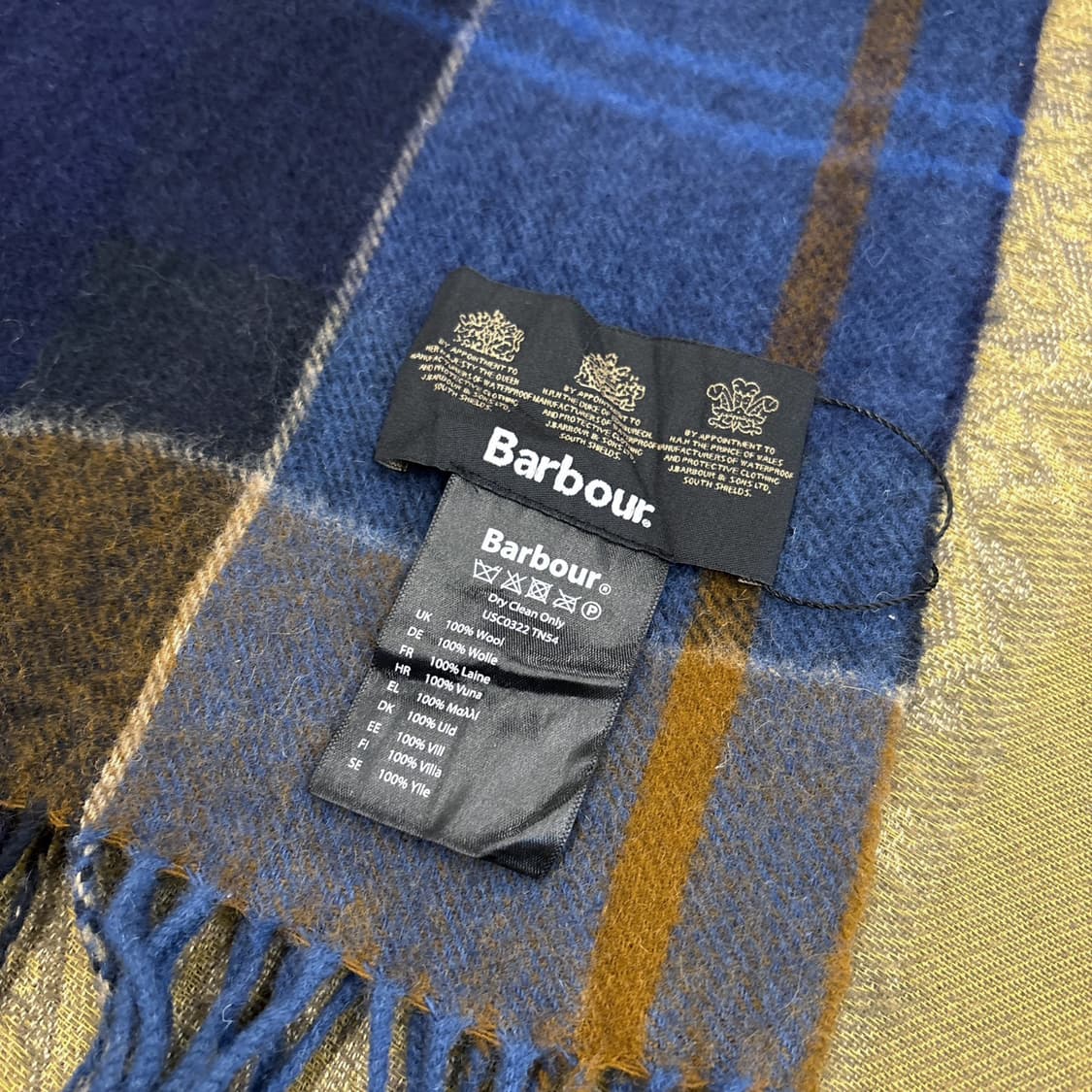 바버 헤리티지 시티웨어 빅체크 와이드 울머플러 데드스탁 N273 상품이미지4