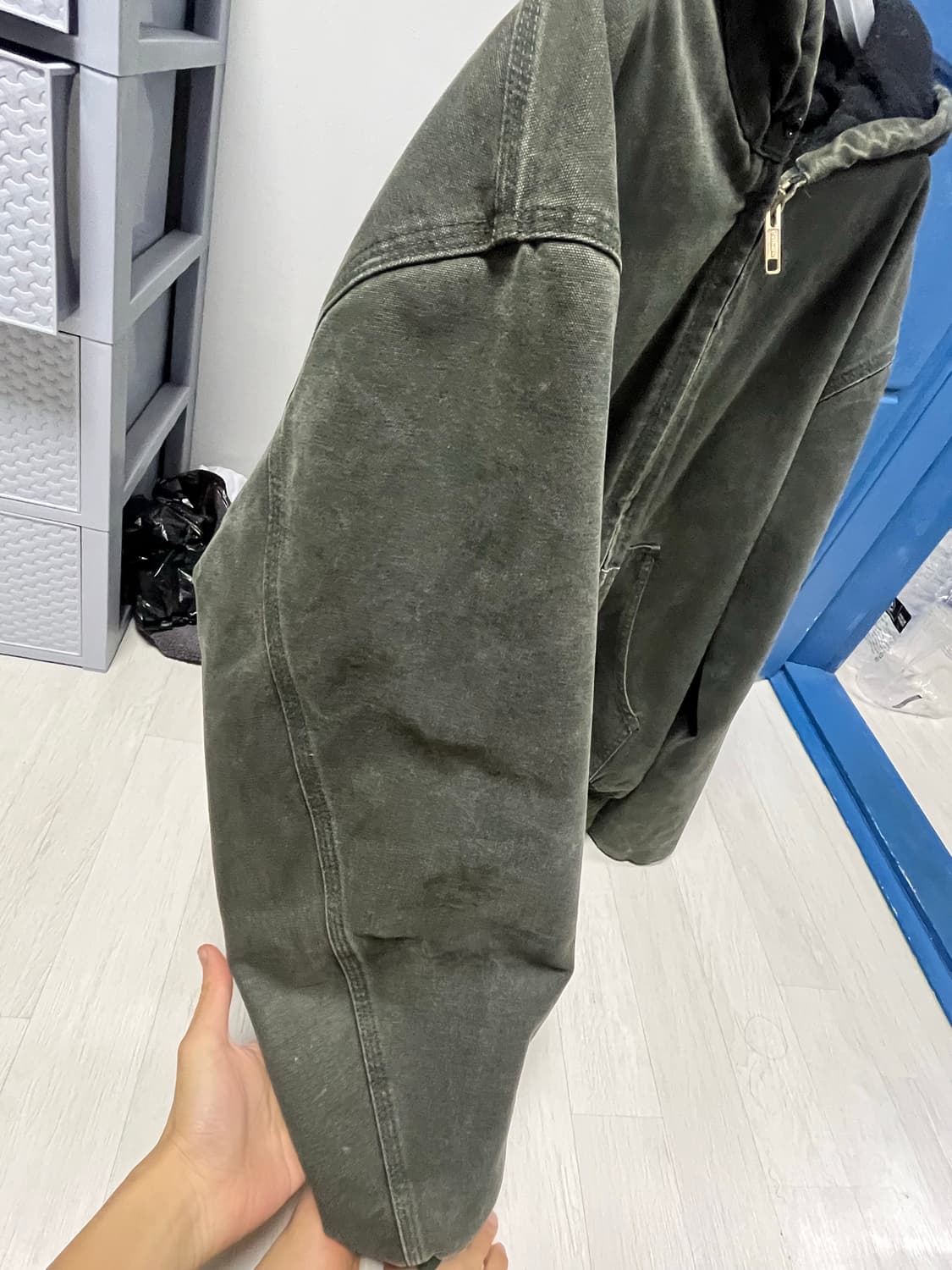 칼하트 덕액티브 후드집업 j130 mos L 상품이미지4