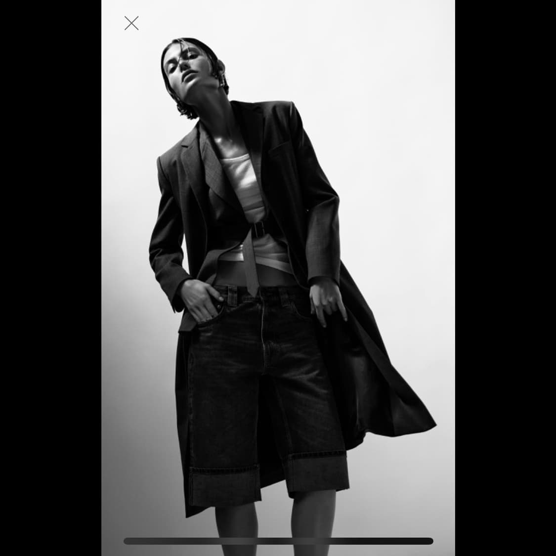 zara 자라 테일러링 울 블렌드 프록 코트 ZW 컬렉션 (새상품) 상품이미지9