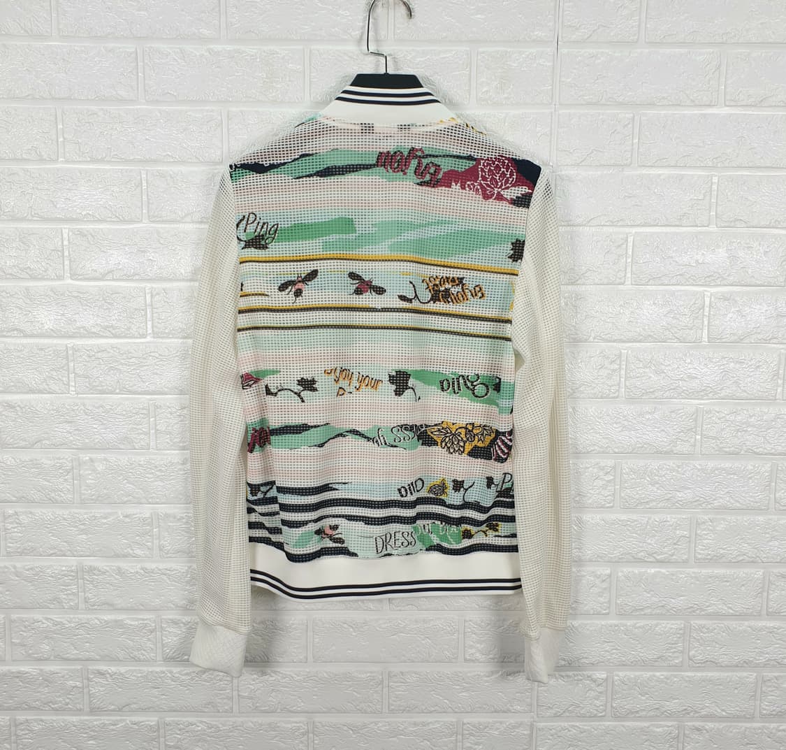 [90]핑 프린트 메쉬 집업 점퍼 상품이미지3