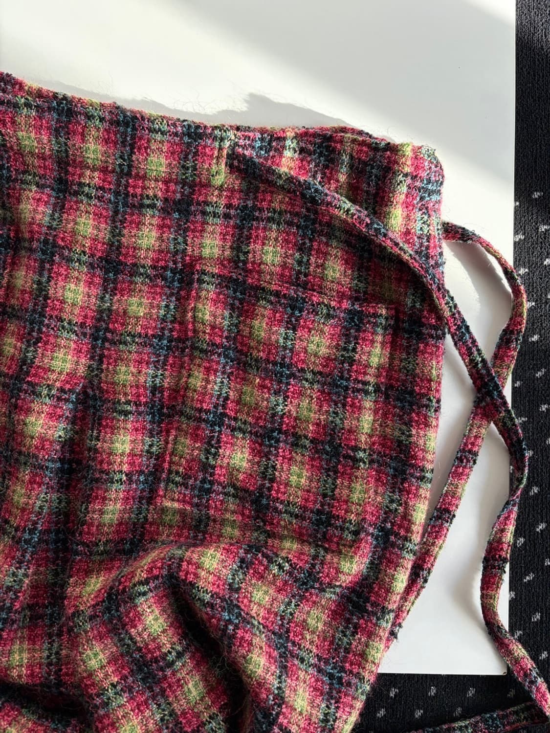 check patterned long skirt 상품이미지1