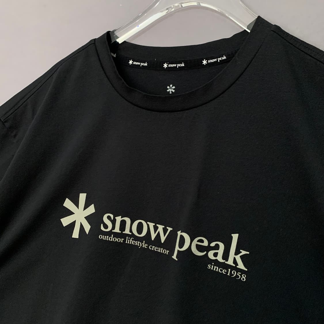 XXL 스노우피크 빅사이즈 로고 프린팅 기능성 반팔티 상품이미지3