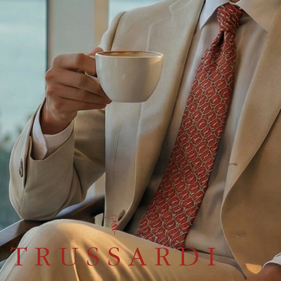 트루사르디 시그니처 로고 패턴 넥타이 9.2cm A+~A등급 E787
 상품이미지1