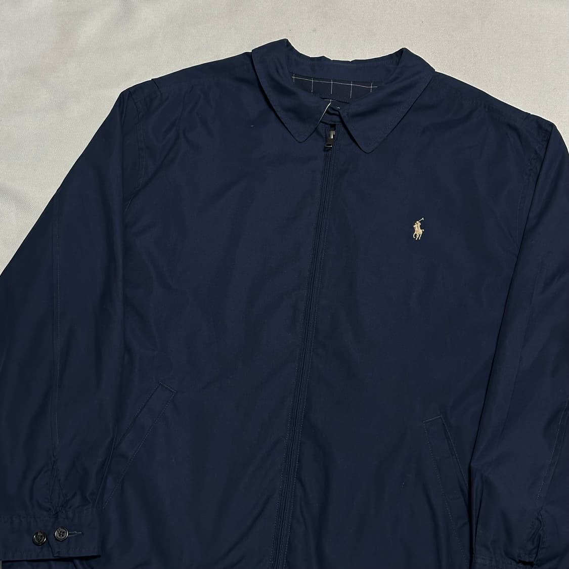 XL 폴로랄프로렌 아이보리 포니 네이비 스윙톱 자켓 상품이미지1