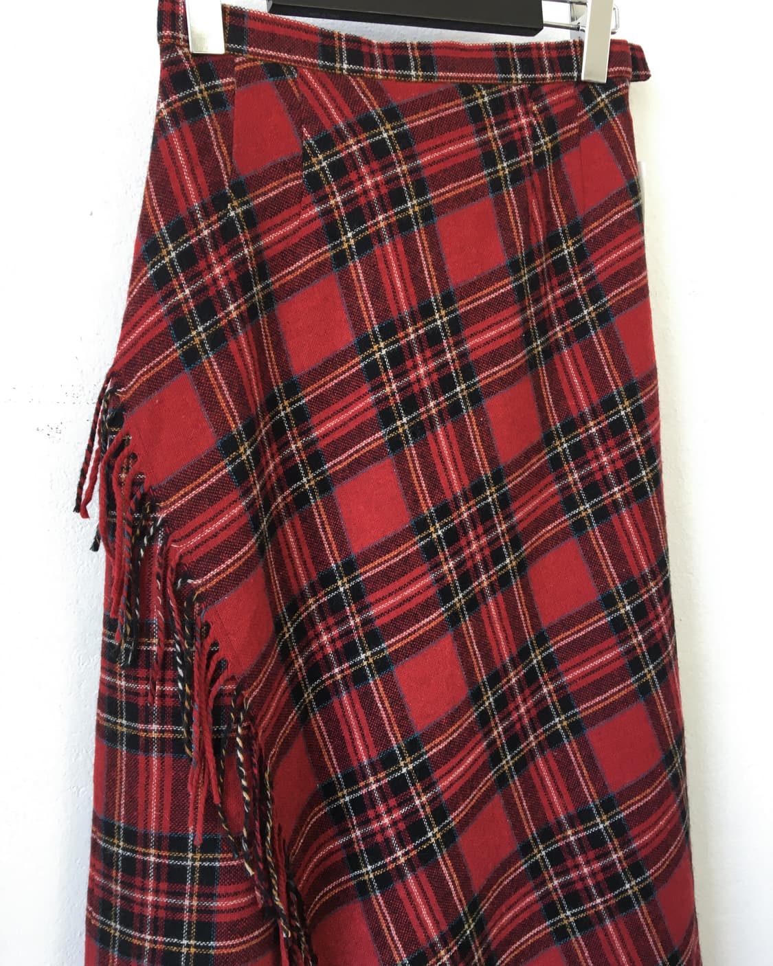 Fringe warp design woolen skirt 상품이미지4
