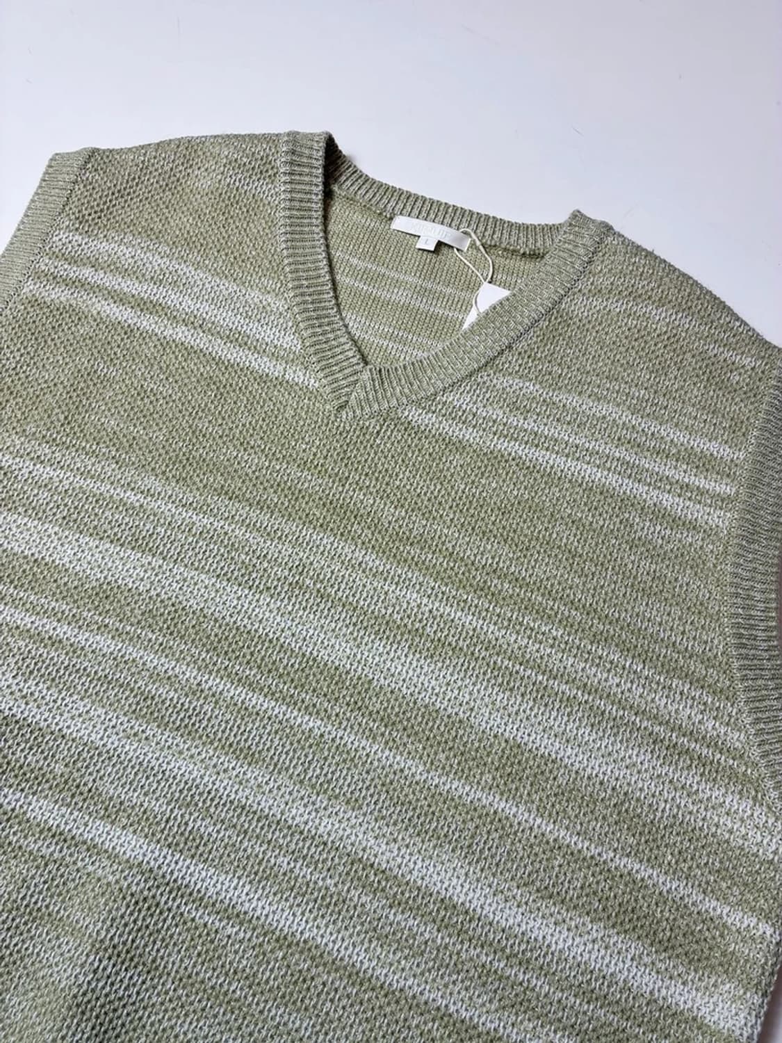 키뮤어 이레귤러 스트라이프 니트 베스트 PN9355 상품이미지2