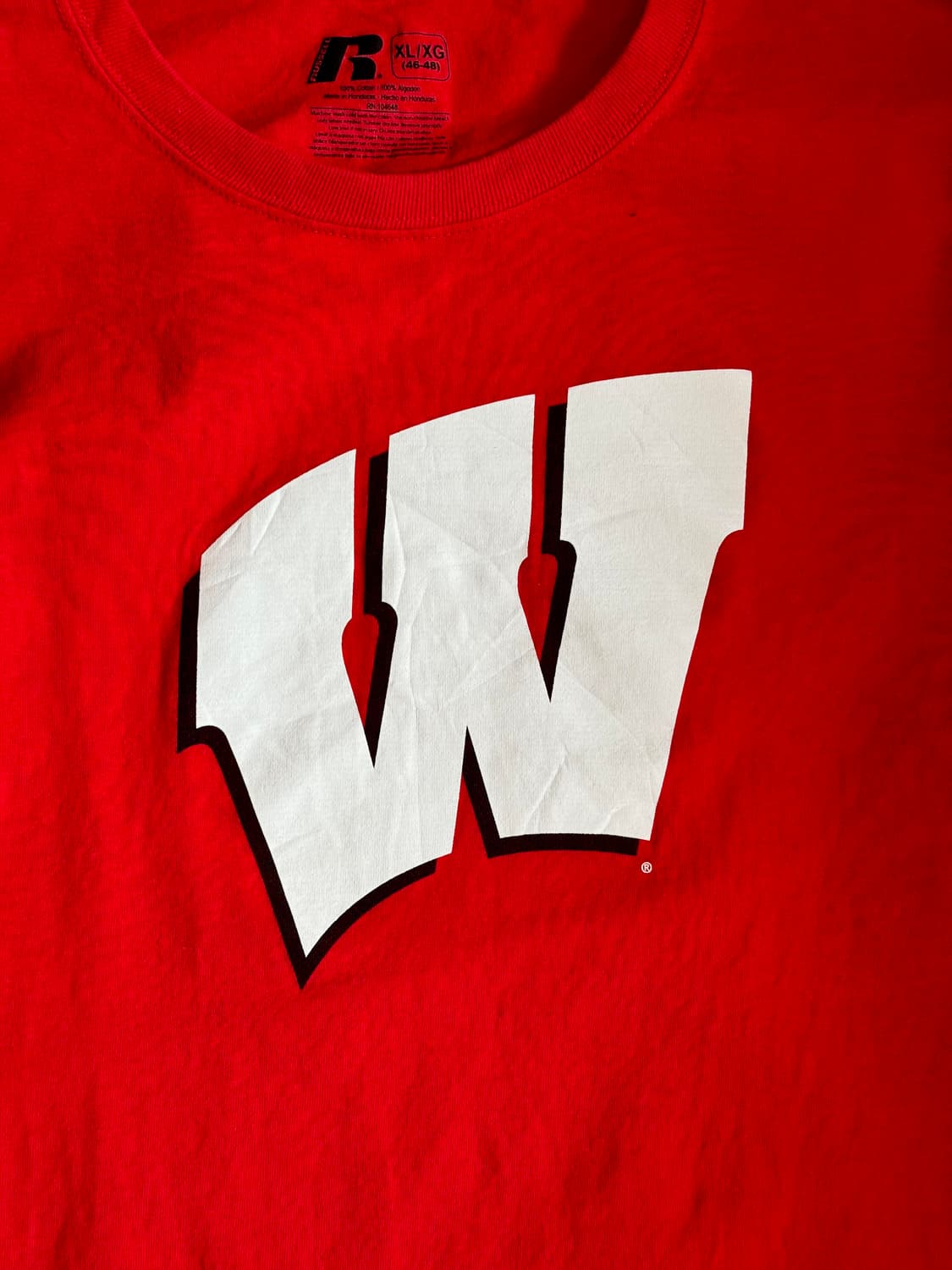 00s 러셀 위스콘신 배저스 빈티지 티셔츠 상품이미지2