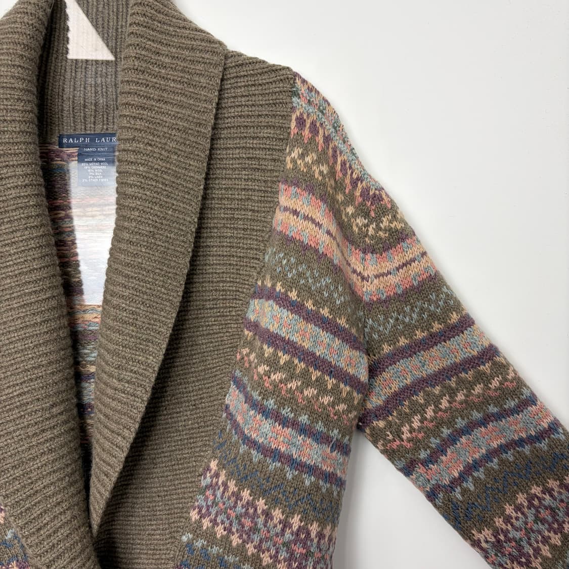 폴로 랄프로렌 노르딕 숄카라 니트 가디건 자켓 상품이미지4