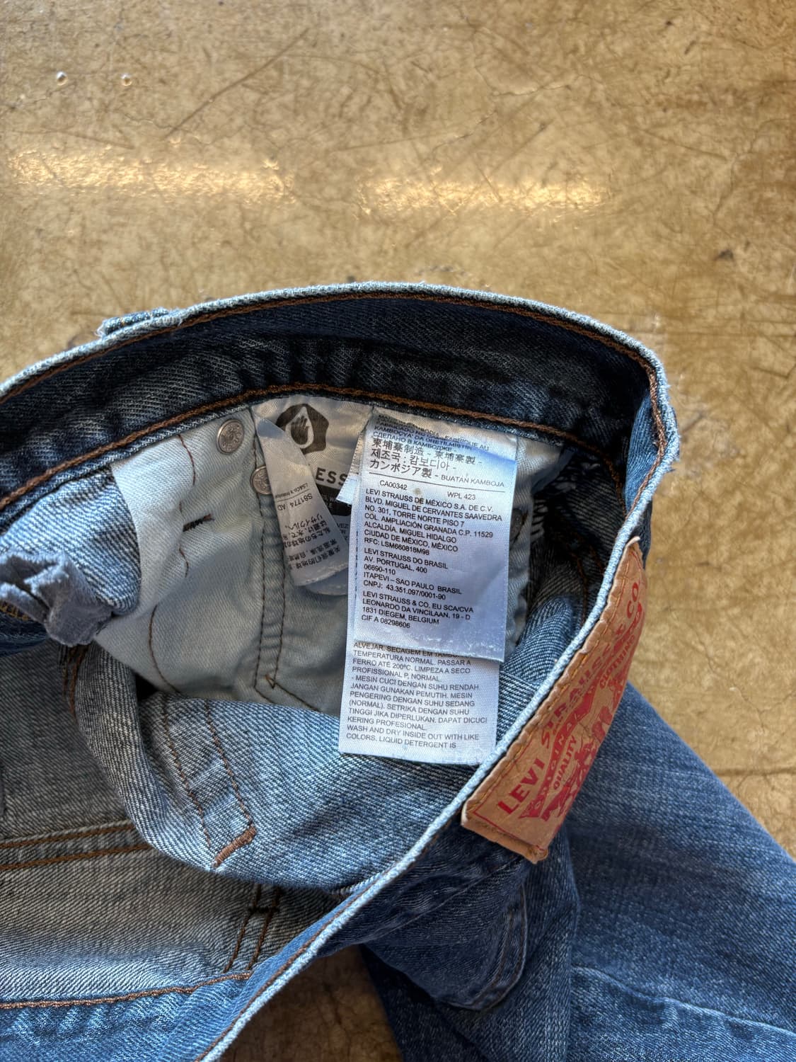 리바이스 527 부츠컷 진청 데님 상품이미지6