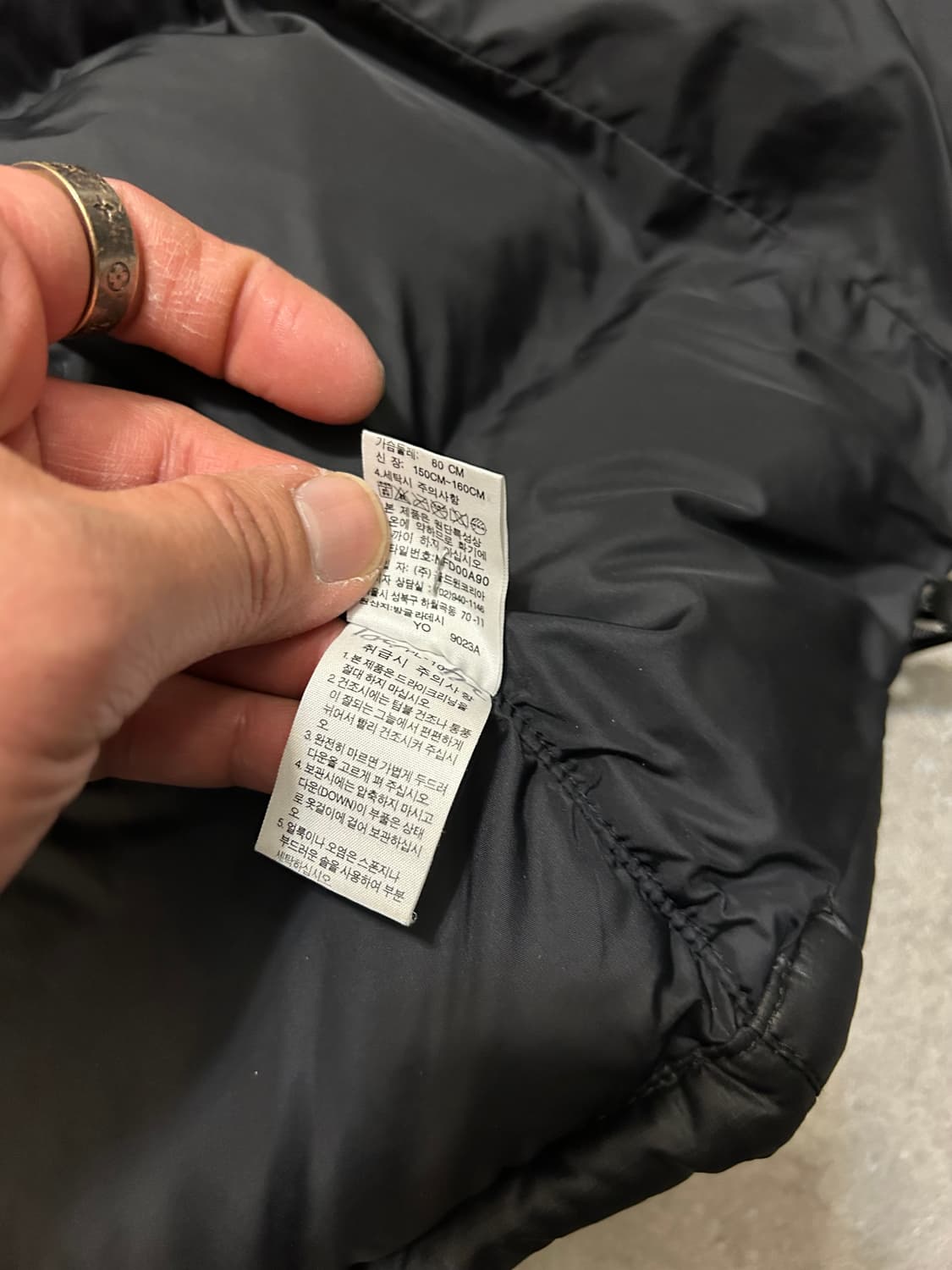 노스페이스  눕시  700  블랙 컬러  구스다운패딩 상품이미지9