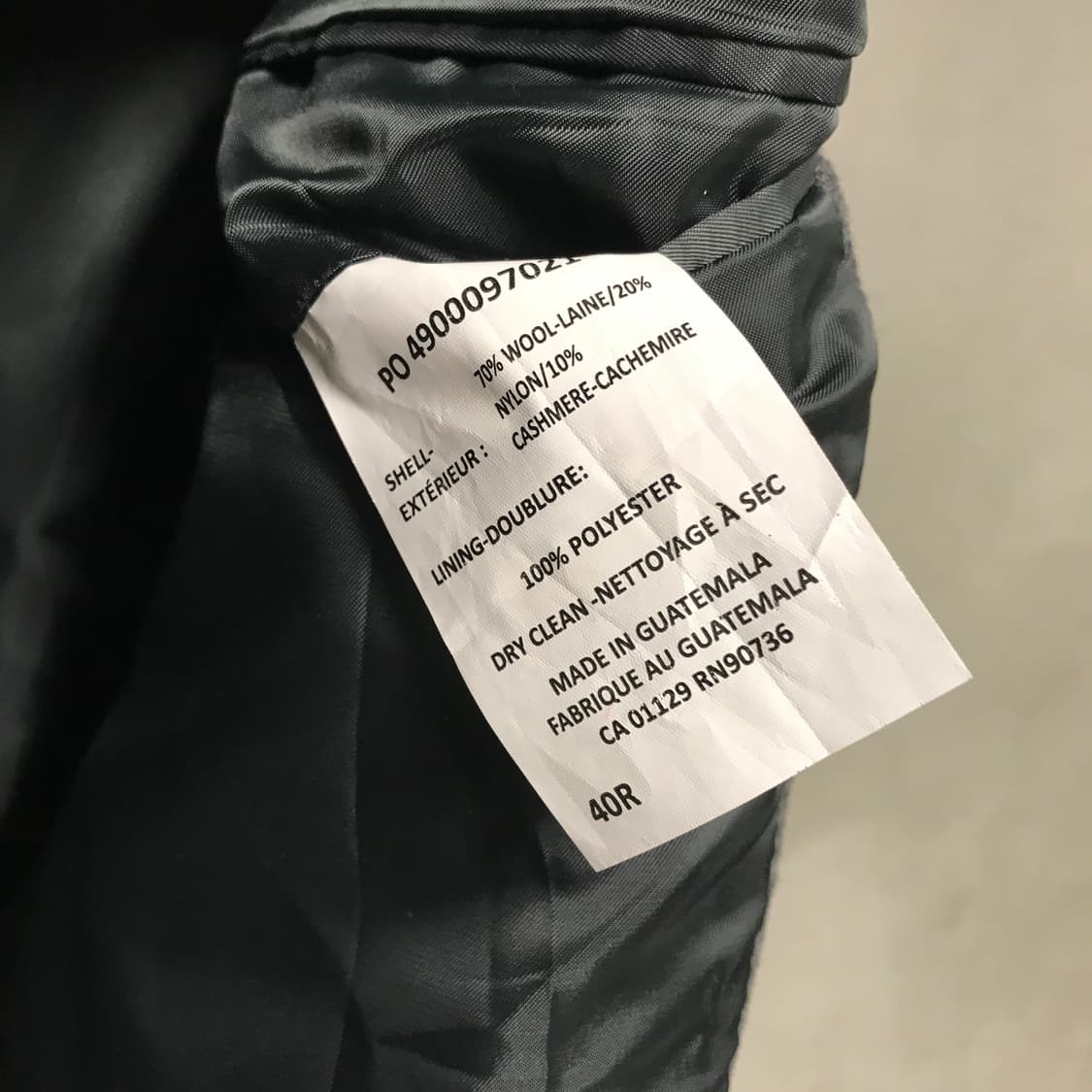 랄프로렌 울 코트 그레이 40R(W) 상품이미지5