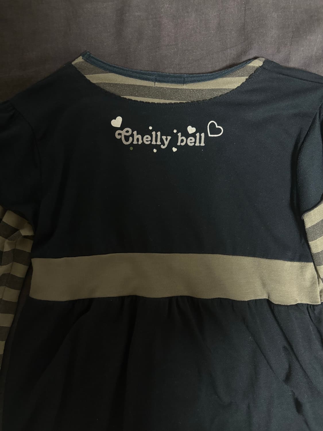 하구미 히메갸루 스트라이프 레이어드 롱 슬리브 상품이미지3