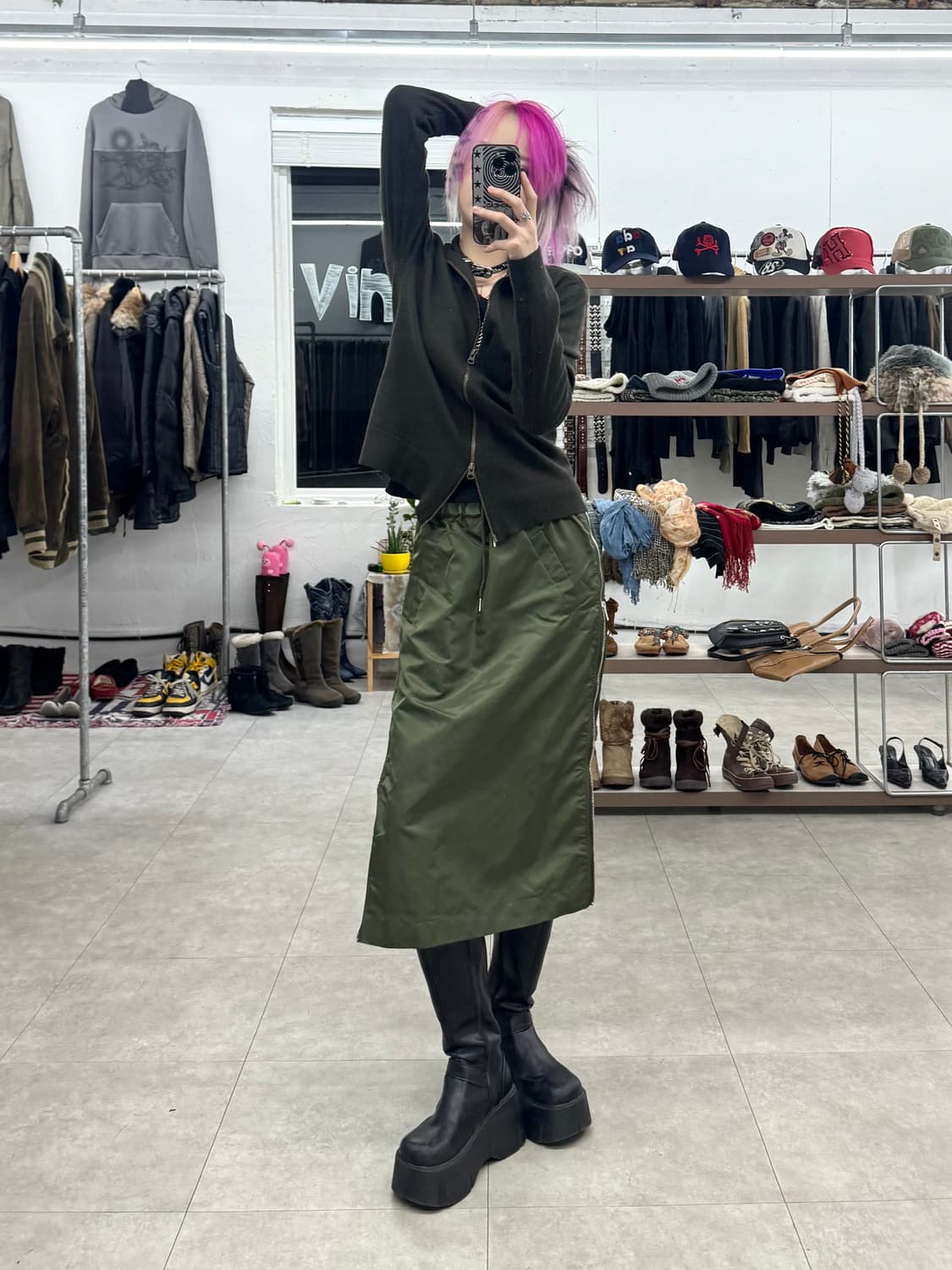 존 바바토스 캐시미어 투웨이 니트 집업 상품이미지8